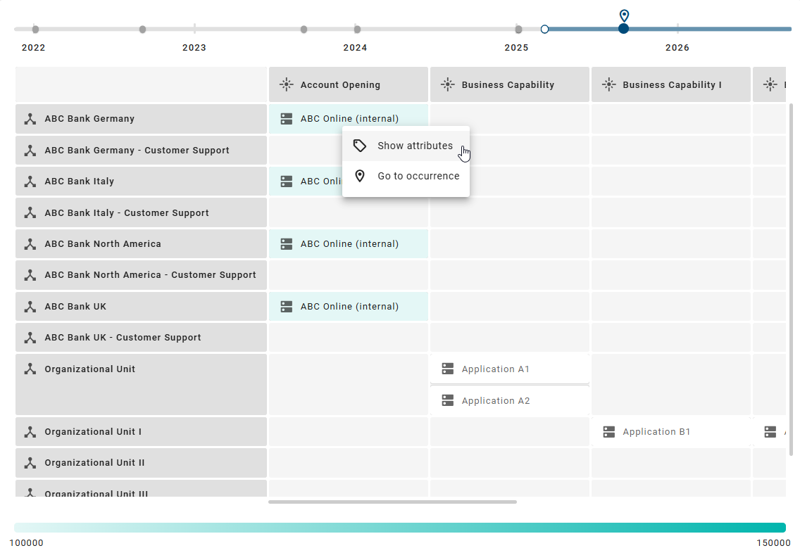 The screenshot shows a selected object in Insight and the option to call up its details via the right sidebar.