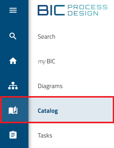 This shows the catalog in the Explorer.