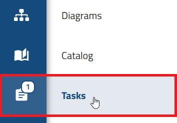 The button "Task" is selected in the side menu here.